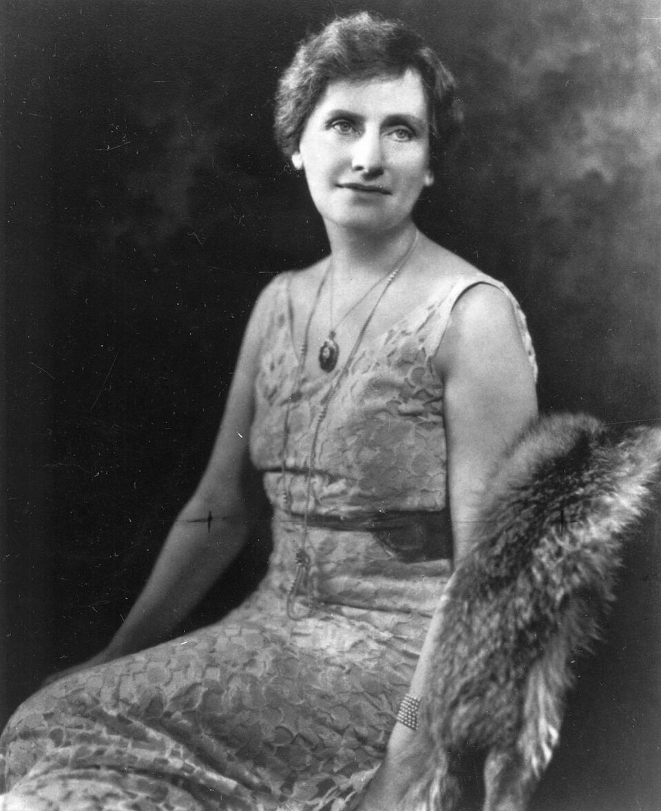 Official portrait of Nellie Tayloe Ross, who became the first woman elected governor in United States history when Wyoming voters chose her in November 1924.